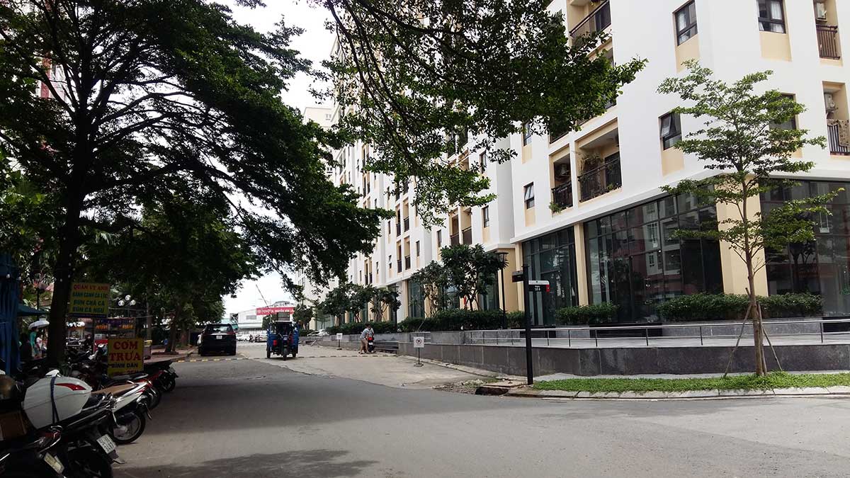Mặt ngoài Shophouse căn hộ cityland gò vấp
